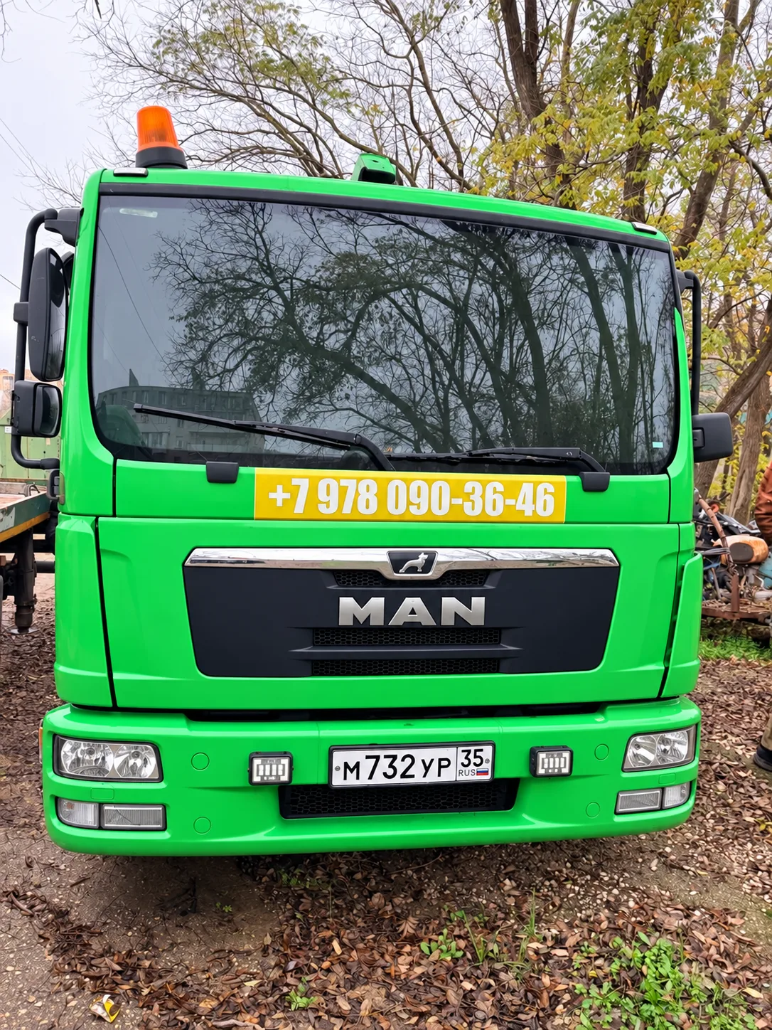 MAN TGL — Эвакуатор с КМУ